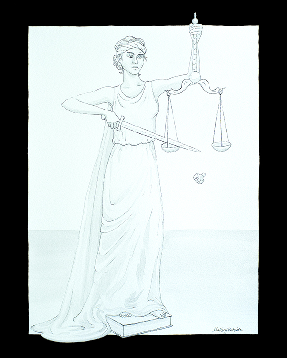 Lady Justice 8 X 10